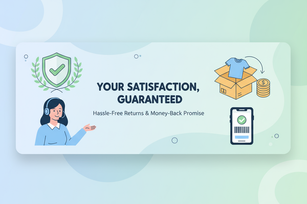 Si vous n’êtes pas satisfait(e), aucun souci — retour simple et remboursement assuré.