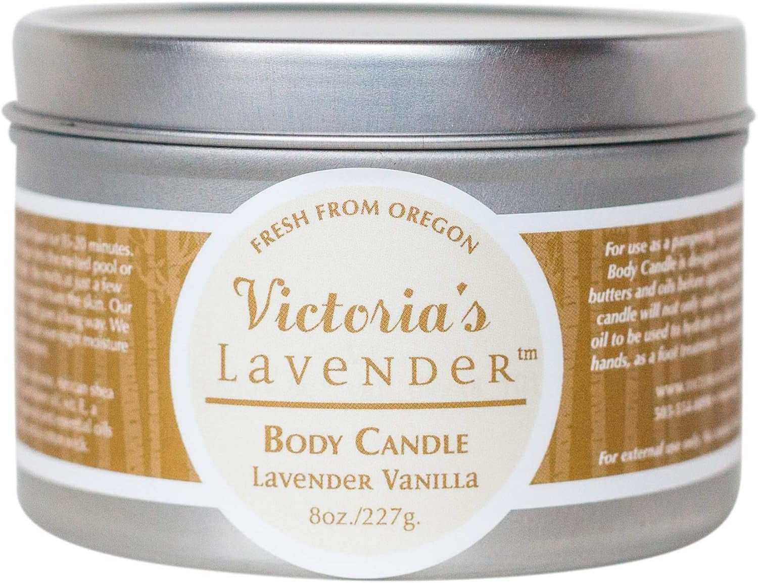 Vanilla Lavender Massage Candle Wax - Aromatherapy Candle That Turns into Massage Oil, Travel Size, Made in the USA by  - (8 Oz)